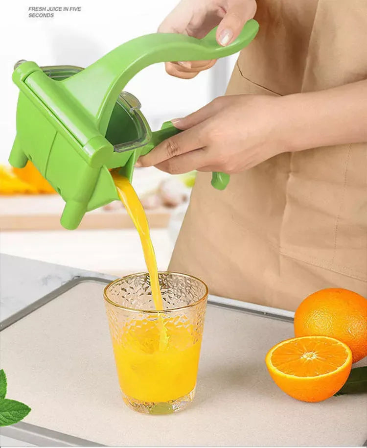 Heavy Duty Manual Hand Juicer | Plastic Fruit Press Squeezer-Click Saman