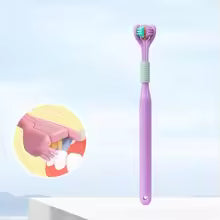 3-Sided Ultra Soft Toothbrush – Gentle Oral Care (Random colour)