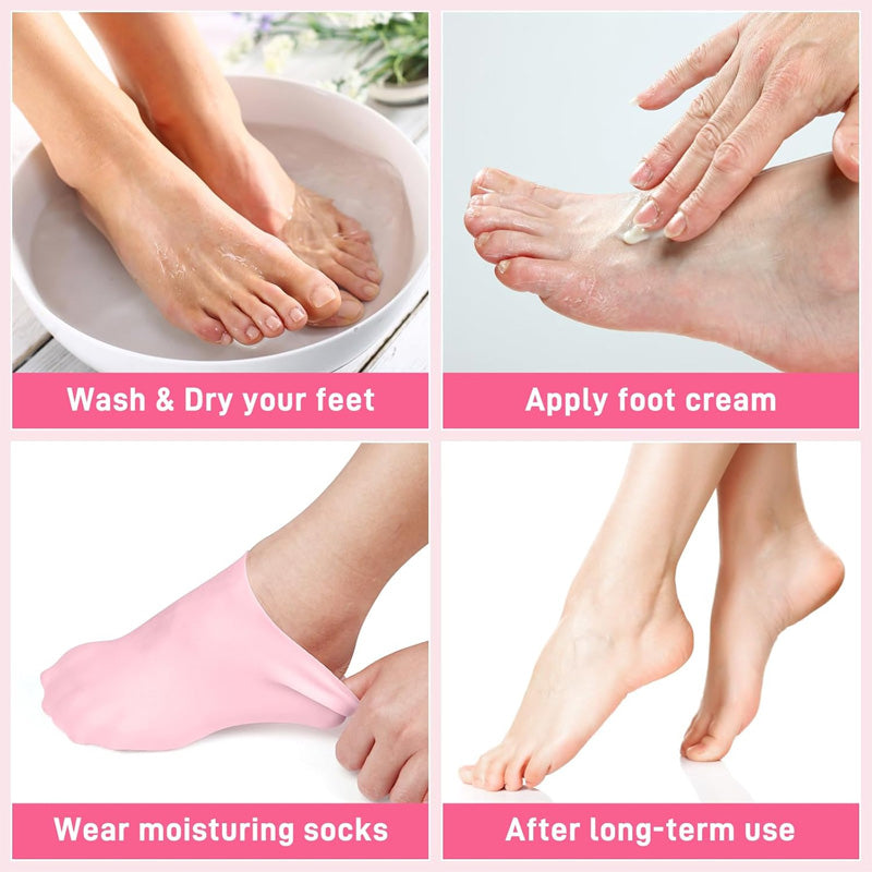 Silicone Moisturizing Gel Socks (Heel Repair) - Click Saman