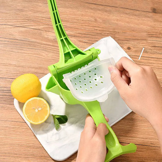 Heavy Duty Manual Hand Juicer | Plastic Fruit Press Squeezer-Click Saman