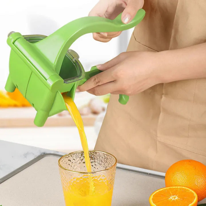 Heavy Duty Manual Hand Juicer | Plastic Fruit Press Squeezer-Click Saman