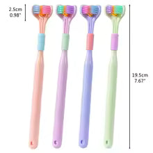 3-Sided Ultra Soft Toothbrush – Gentle Oral Care (Random colour)