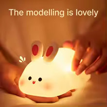 Cute Rabbit Silicone Lamp | Delivery Free