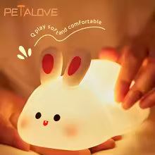 Cute Rabbit Silicone Lamp | Delivery Free
