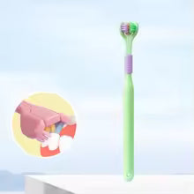 3-Sided Ultra Soft Toothbrush – Gentle Oral Care (Random colour)