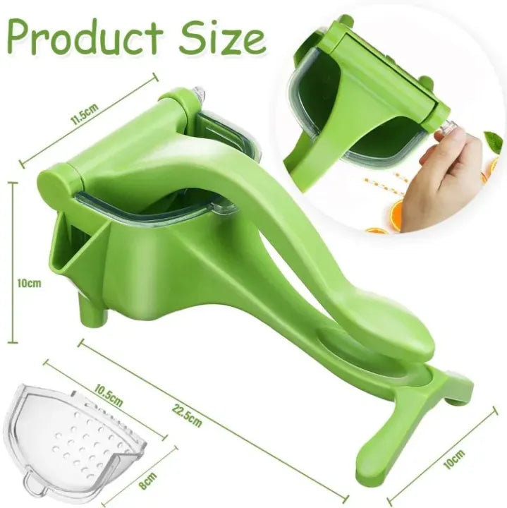 Heavy Duty Manual Hand Juicer | Plastic Fruit Press Squeezer-Click Saman