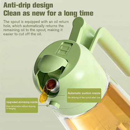 Smart 2-in-1 Cooking Oil Spray & Pour Bottle for Kitchen & Air Fryer