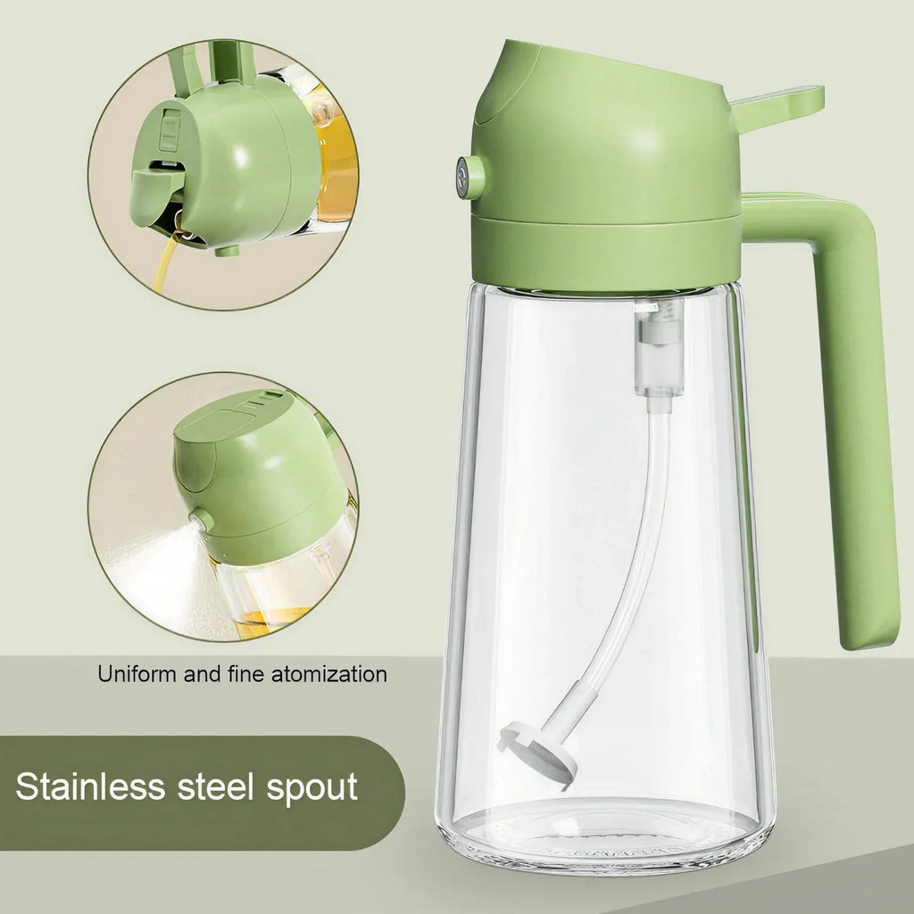 Smart 2-in-1 Cooking Oil Spray & Pour Bottle for Kitchen & Air Fryer