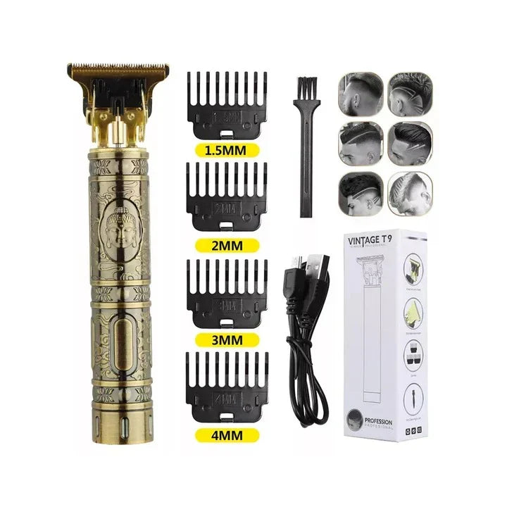 Vintage T9 Professional Cordless Hair Trimmer & Beard Clipper
