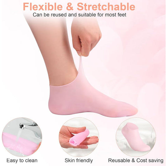 Silicone Moisturizing Gel Socks (Heel Repair) - Click Saman